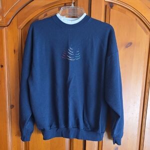 Navy Blue Womens Sweater Christmas